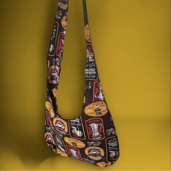 MORNING Coffee Sling Bag Hobo Purse - Picture 5 of 16